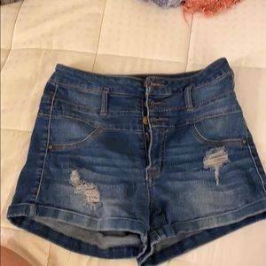 High Waisted Jean Shorts